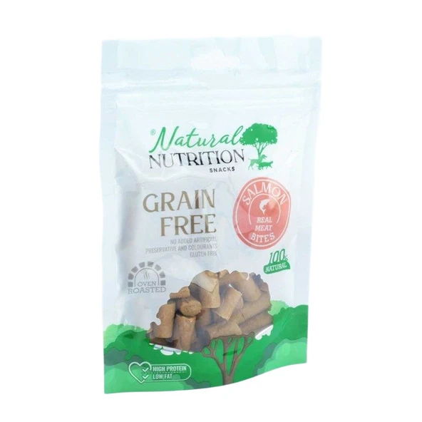 Ödül Natural Nutrition Snacks Somon Eti Minik Taneler Köpek Ödülü 75 Gr