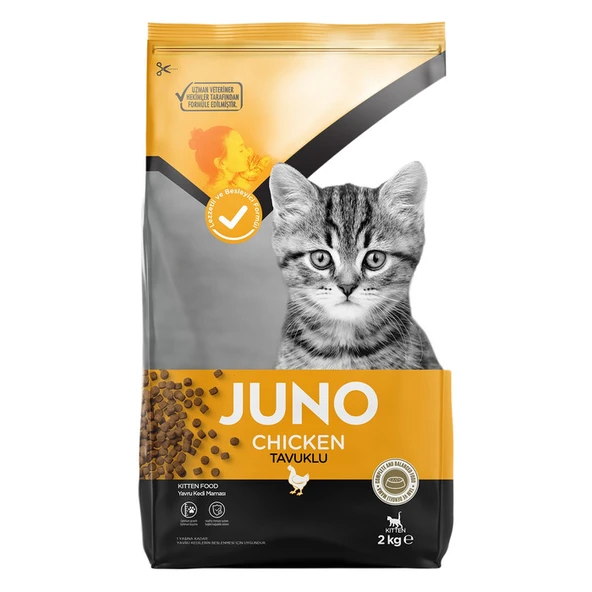 Juno Chıcken Kitten Kedi Maması 2 Kg ürün görseli 1