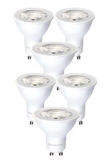 Panasonic 6W (62W) Led Spot Ampul Beyaz 6500K - GU10 Duy 6 Adet