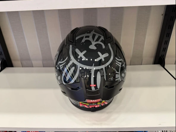 KASK MT STINGER RAM F1 PARLAK SİYAH/GRİ - 4