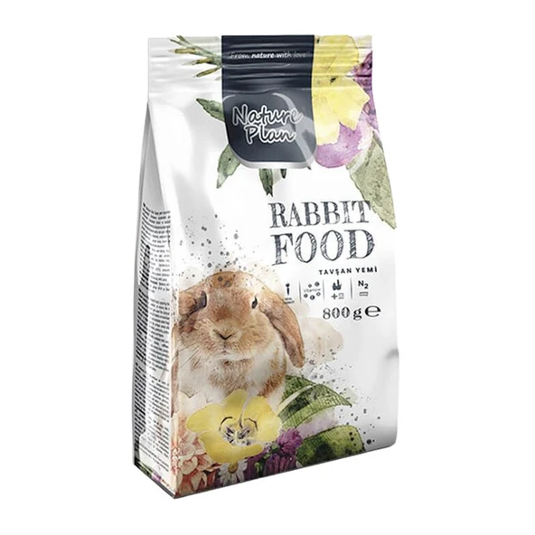 Nature Plan Tavşan Yemi 800 gr ürün görseli