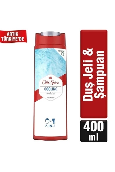 Old Spice Duş Jeli & Şampuan 400 ml Cooling