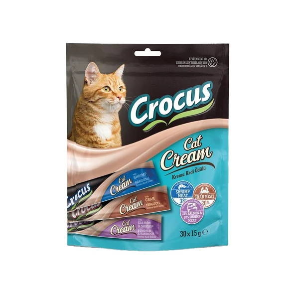 Crocus Çoklu Somon Karides & Karides & Yengeç Kedi Ödülü 30*15 Gr ürün görseli 1