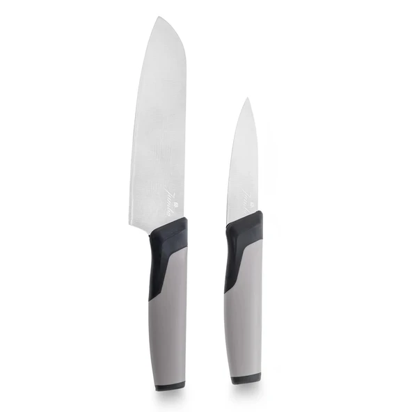 Jumbo Smart Grey Kesme Tahtası ve 2'li Bıçak Seti - 2