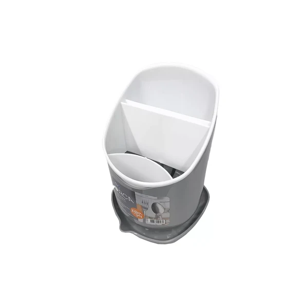 Titiz Orca Kurutma Tezgahlı, BPA'sız, 3 bölmeli Plastik Kaşıklık 20cm - 5