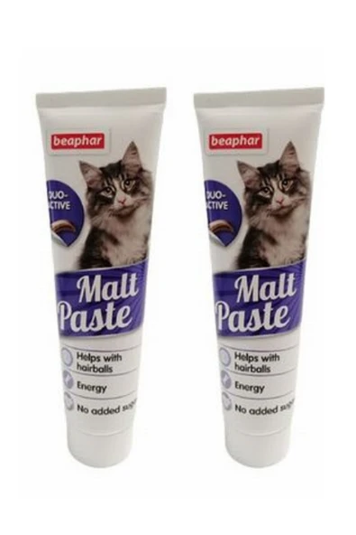 Beaphar Duo Active Malt Paste Tüy Yumağı Önleyici Kedi Macunu 100Gr x 2 Adet