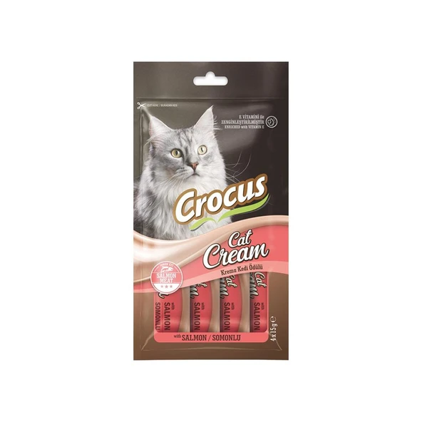 Crocus Somonlu Krema Kedi Ödülü 4x15 gr