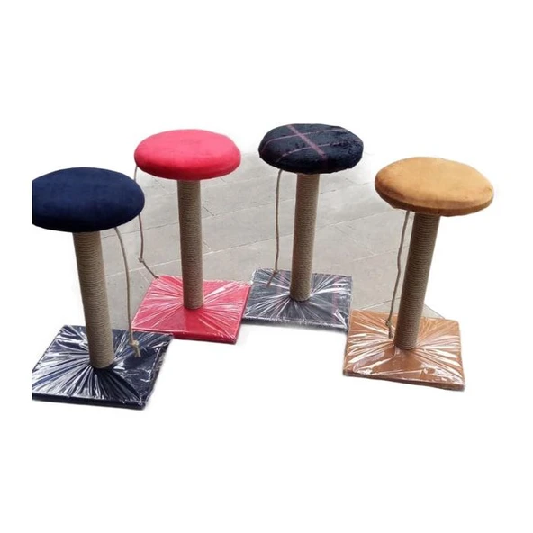 Bedspet Oturaklı Kedi Tırmalama Tahtası Yuvarlak Kalın 50cm ürün görseli