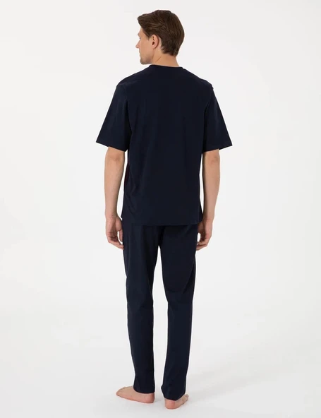 Pierre Cardin Erkek Bordo Jakarlı Kısa Kol Şortlu & Uzun 3'lü Özel Kutulu Pijama Takım - 6