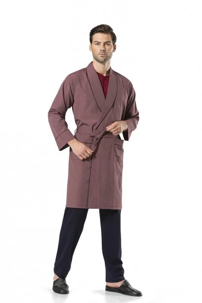 Pierre Cardin 5'li Robdöşambırlı Uzun & Kısa Kol Şortlu Uzun Pijama Takım Özel Kutulu Damat Çeyiz Seti - 1