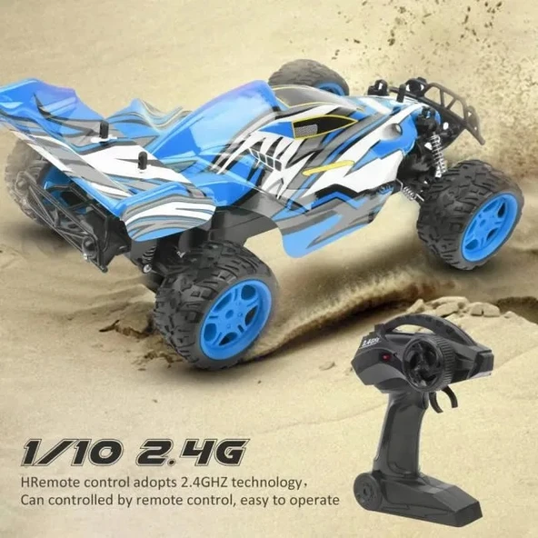 9010-1F 1:10 Kumandalı 40 CM  Dev Off-Road Araba – Şarjlı, 2.4GHz, Yüksek Hızlı RC Arazi Aracı - 4