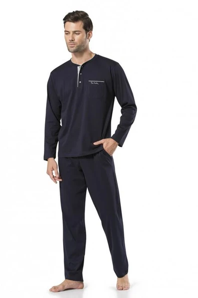 Pierre Cardin 5'li Robdöşambırlı Uzun & Kısa Kol Şortlu Uzun Pijama Takım Özel Kutulu Damat Çeyiz Seti - 5