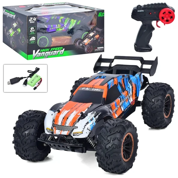 9010-5F 1:10 Kumandalı 40 CM Şarjlı Dev Off-Road Araba – 15KM/H Hızlı, 2.4GHz RC Arazi Aracı