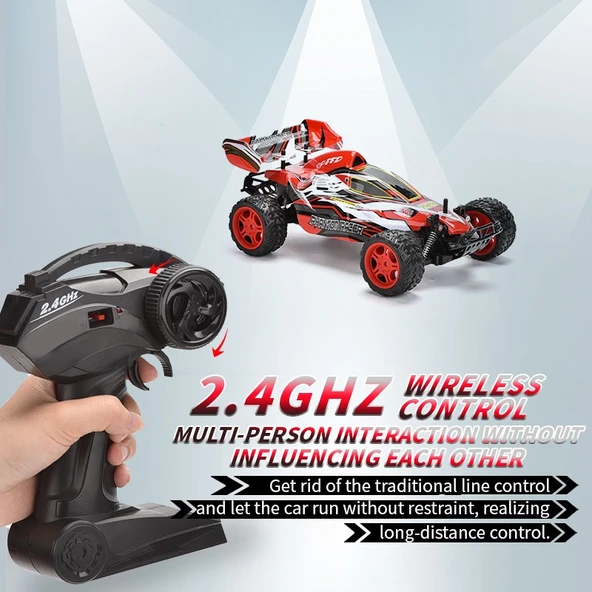 9010-1F 1:10 Kumandalı 40 CM  Dev Off-Road Araba – Şarjlı, 2.4GHz, Yüksek Hızlı RC Arazi Aracı - 3