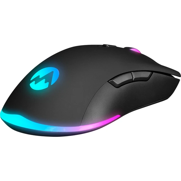 EVEREST SGM-L1 LUMOS Siyah 6400dpi RGB Ledli Makrolu Gaming Oyuncu Mouse - 6
