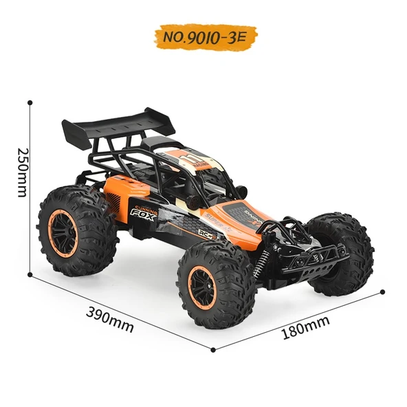 9010-3E 1:10 Kumandalı 40 CM Dev Off-Road Araba – Şarjlı, 2.4GHz, Yüksek Hızlı RC Arazi Canavarı
