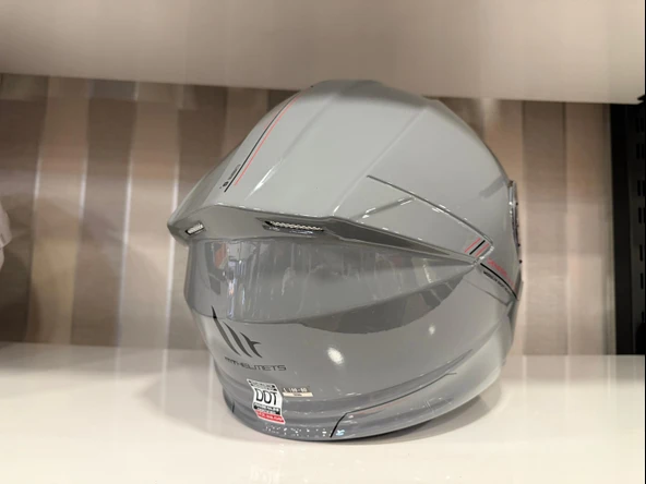 KASK MT GENESİS SV A12 ÇENE AÇILIR NARDO GRİ - Resim 4