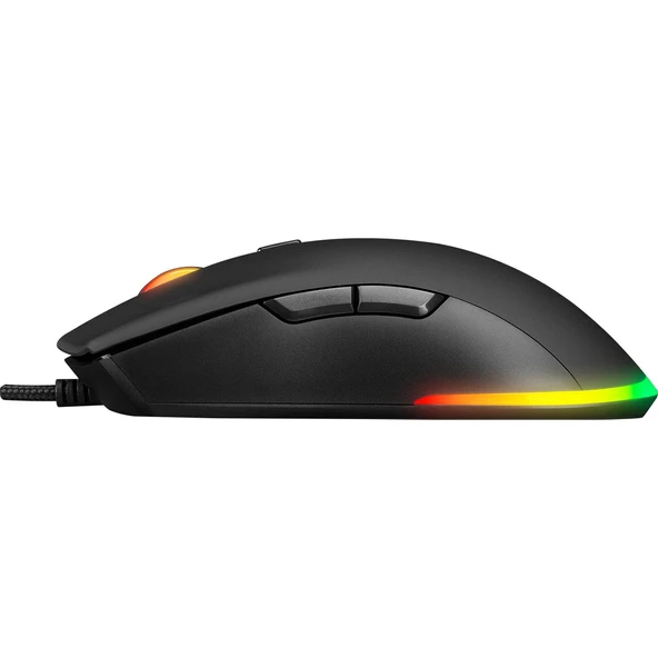 EVEREST SGM-L1 LUMOS Siyah 6400dpi RGB Ledli Makrolu Gaming Oyuncu Mouse - 4