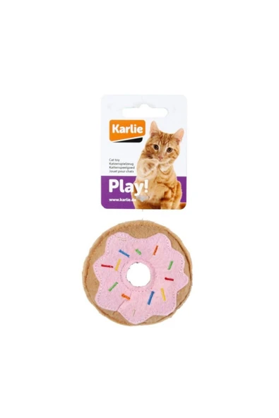 KARLİE PELUŞ KEDİ OYUNCAĞI 7,5 CM ÇÖREK PEMBE