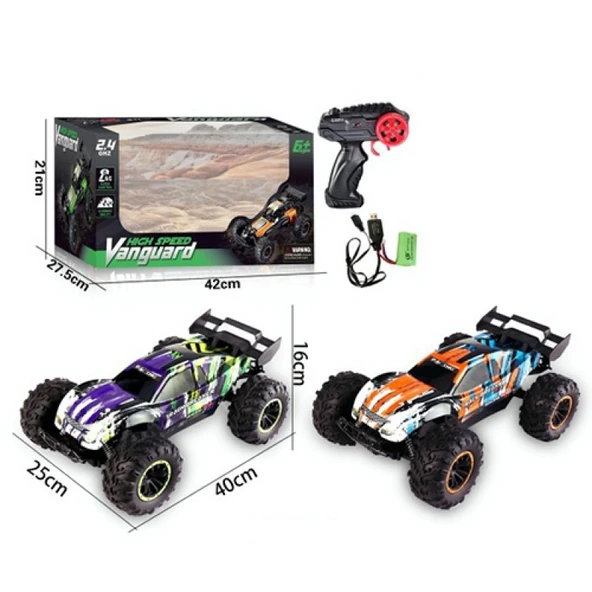 9010-5F 1:10 Kumandalı 40 CM Şarjlı Dev Off-Road Araba – 15KM/H Hızlı, 2.4GHz RC Arazi Aracı - 2