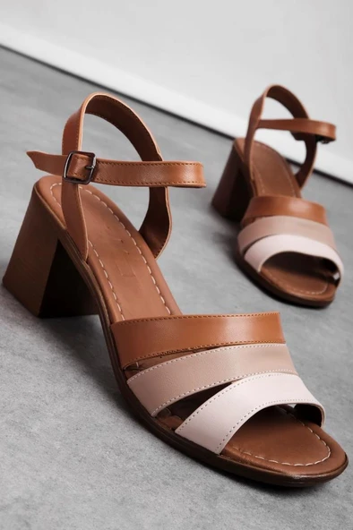 Papuçcity Frzn 03241 5 Cm Topuklu Kadın Sandalet - 3