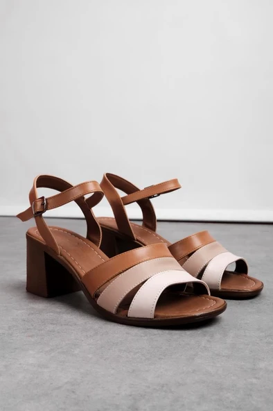 Papuçcity Frzn 03241 5 Cm Topuklu Kadın Sandalet - 2