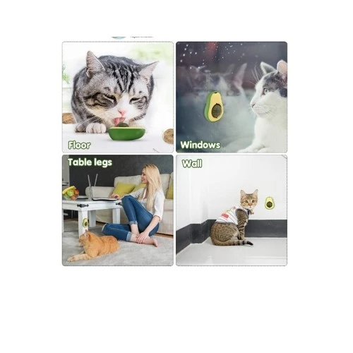 Avokado Tasarımlı Kedi Yalama Topu - 10