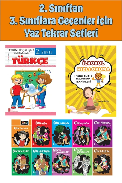 2.Sınıftan 3.Sınıfa Geçenler İçin  Hızlı Okuma ile Türkçe Etkinlik Kitabım+10 lu Hikaye Seti 3 ürün görseli 1