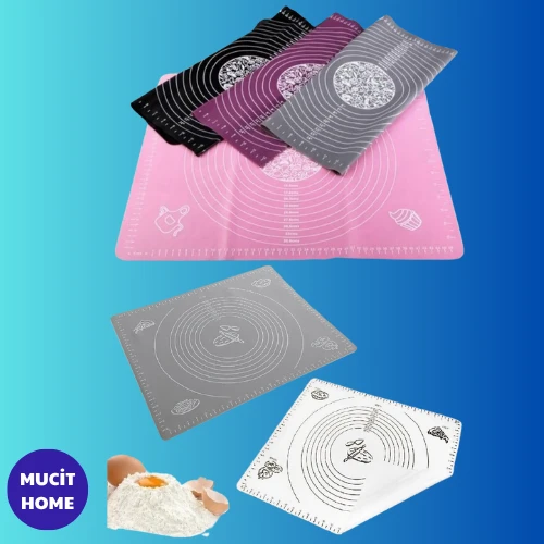 Mucit Home  Büyük Silikon Hamur Açma Matı 45x65 - Silikon Hamur Matı ürün görseli