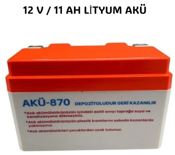 AKÜ 12V / 11 AH LİTYUM AKÜ STL11AH