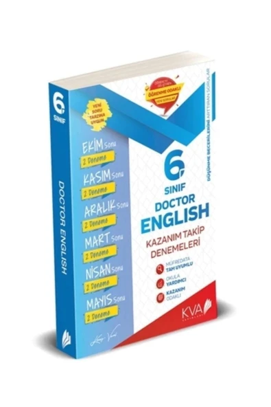 Kva 6.Sınıf İngilizce Kazanım Takip Denemeleri Koray Varol Akademi