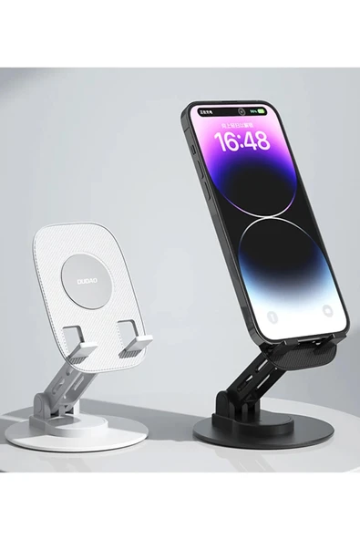 F17s Masaüstü Telefon Tutucu Döner Tabanı Alüminyum Paslanmaz Çelik Katlanabilir - 6