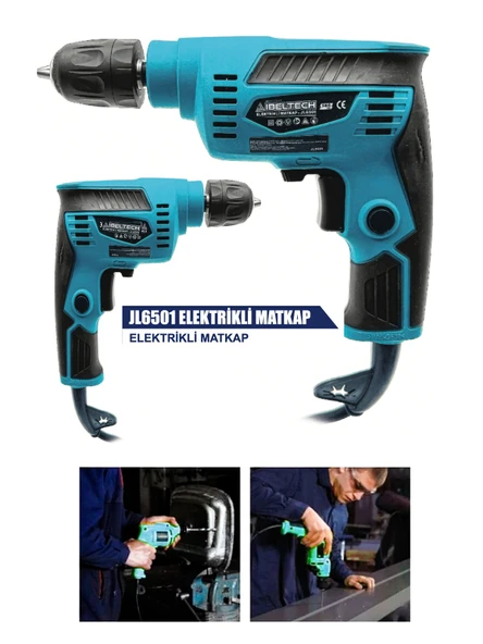 Germany Style İbeltech Jl6501 Elektrikli 6.5mm 380 Watt Matkap - 3