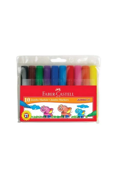 Faber Jumbo 47 Markör 6Lı Poşet 5068030647