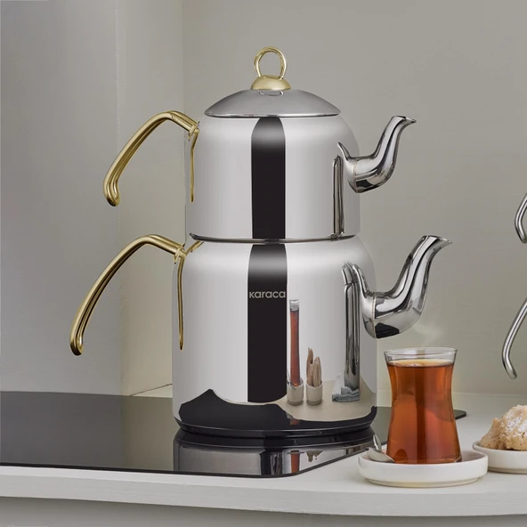 Karaca Esme Midi Çaydanlık Takımı Gold - 2