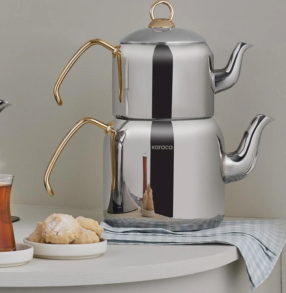 Karaca Esme Midi Çaydanlık Takımı Gold