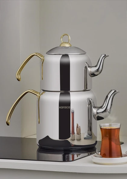 Karaca Esme Midi Çaydanlık Takımı Gold - 7