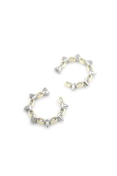 2'li Kıkırdak Küpe - Altın ürün görseli 1