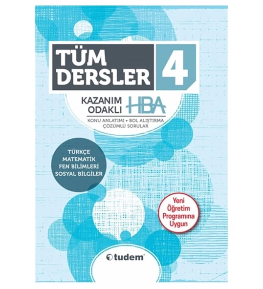 Tudem 4.Sınıf Tüm Dersler Hba Konu Anlatım Soru Bankası