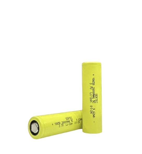 18650 3.7v 2600 Mah 5c Li-ıon Şarjlı Pil