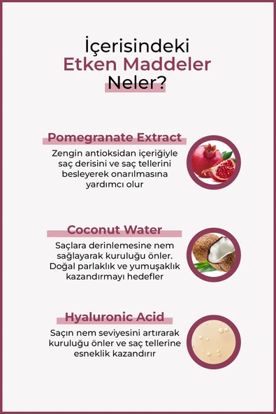 Nar Suyu & Hindistan Cevizi Saç Toniği ENZYM - 3