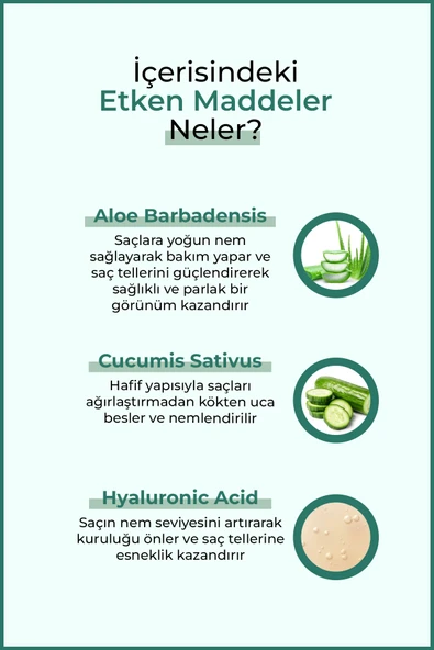 Aloe Vera & Salatalık Saç Toniği ENZYM - 3