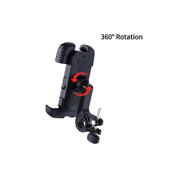 360° Derece Ayarlanabilen Gidon Bağlantılı Bisiklet Motosiklet İçin Abs 4-7.8″ İnç Telefon Tutucu - 8