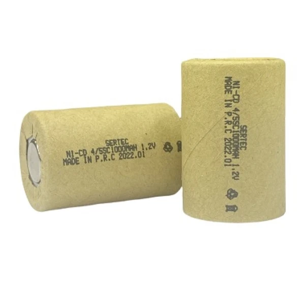 1.2v Ni-cd 4/5 Sc 1000 Mah Kağıt Şarjlı Pil 3c Başsız/flat Head Tg-53-vice/(1395) 3362