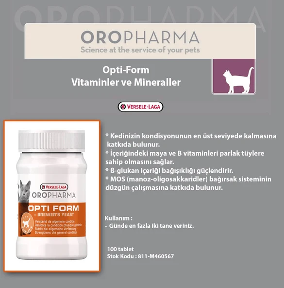 Kediler İçin Tamamlayıcı Maya Tablet - Opti Form - Resim 3