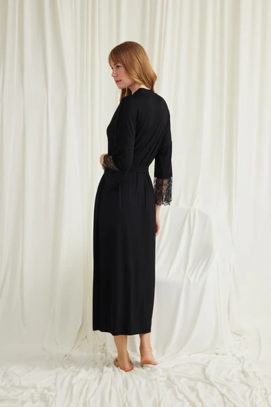 Dantelli ve Kuşaklı Sabahlık - 5