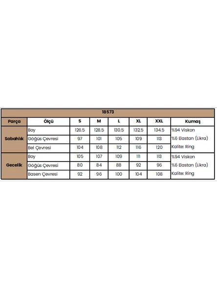 Dekolteli Yakası ve Kolu Dantelli Sabahlık Takımı - Resim 3