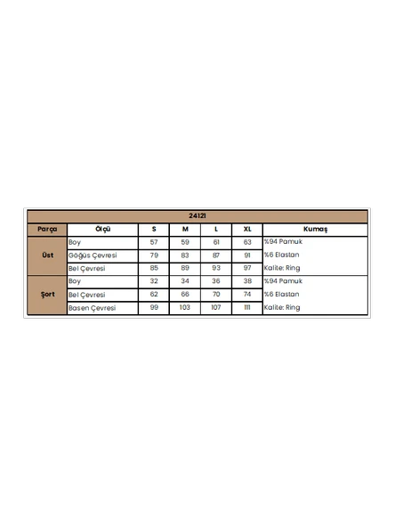 Desenli ve Baskılı "Yoga Sport" Şort Takımı - 3