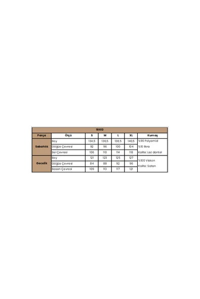 Dantelli ve Dekolteli Saten Sabahlık Takımı - 3