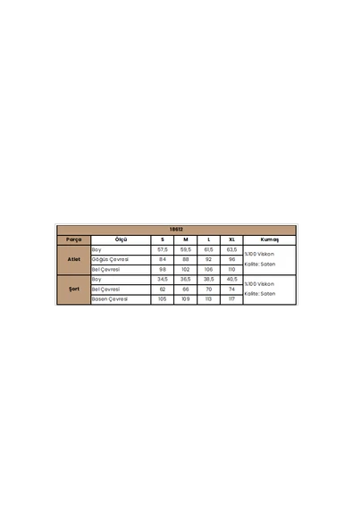 Dantelli ve Dekolteli Saten Şort Takımı - 3